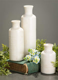 Sullivans Small White Vase Set of 3 Vases