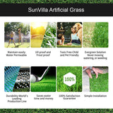 SunVilla Realistic Indoor/Outdoor Artificial Grass/Turf 6 FT x 12 FT (72 Square FT)