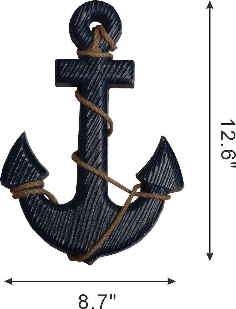 Wooden Nautical Lighthouse Anchor Wall Hanging Ornament, Beach Wooden –  Pete's Home Decor & Furnishings