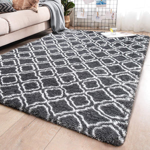 YJ.GWL Soft Indoor Large Modern Area Rugs Shaggy Patterned Fluffy Carpets Suitable for Living Room and Bedroom